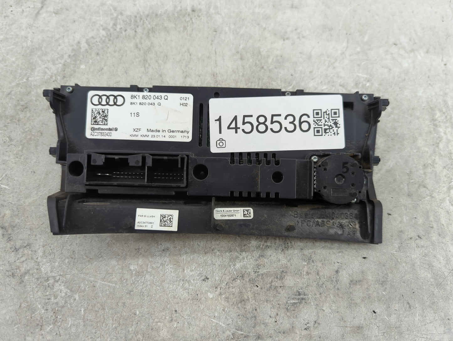 2013-2016 Audi A4 Climate Control Module Temperature AC/Heater Replacement P/N:8K1 820 043 Q Fits Fits 2013 2014 2015 2016 2