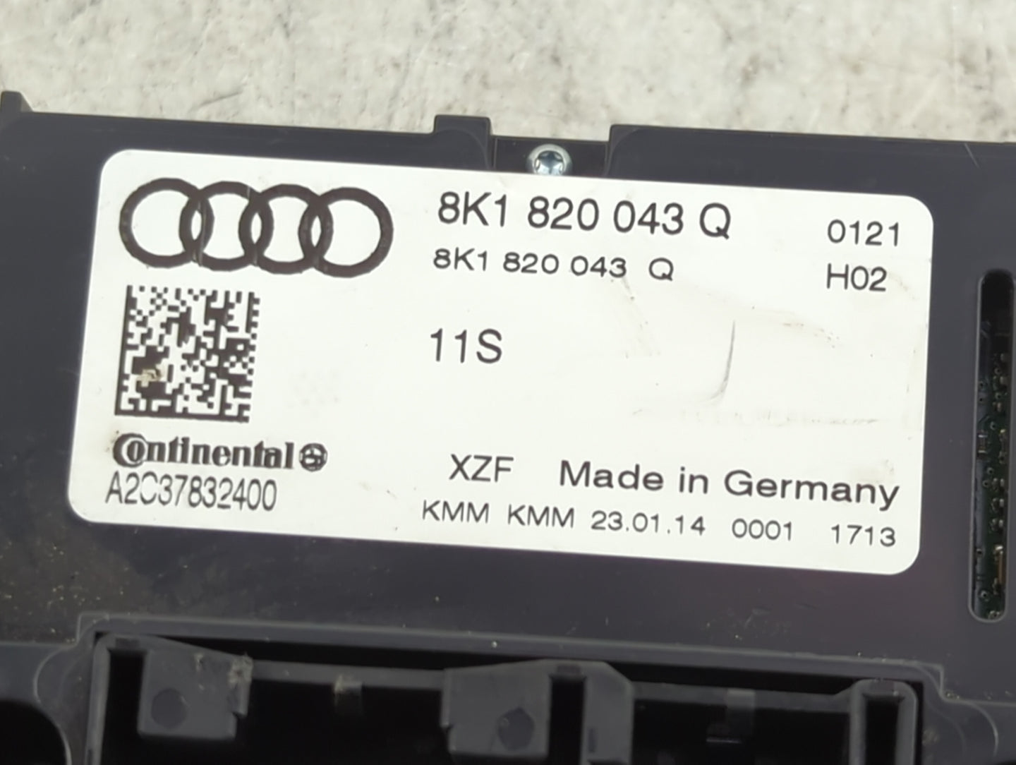 2013-2016 Audi A4 Climate Control Module Temperature AC/Heater Replacement P/N:8K1 820 043 Q Fits Fits 2013 2014 2015 2016 2