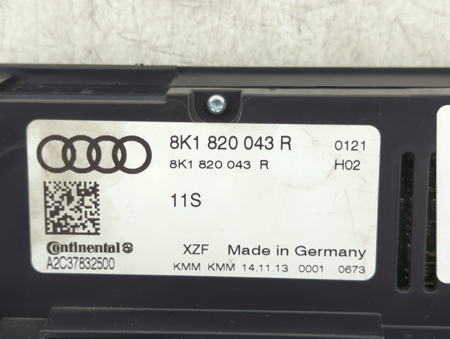 2013-2016 Audi A4 Climate Control Module Temperature AC/Heater Replacement P/N:8K1 820 043 R Fits Fits 2013 2014 2015 2016 2