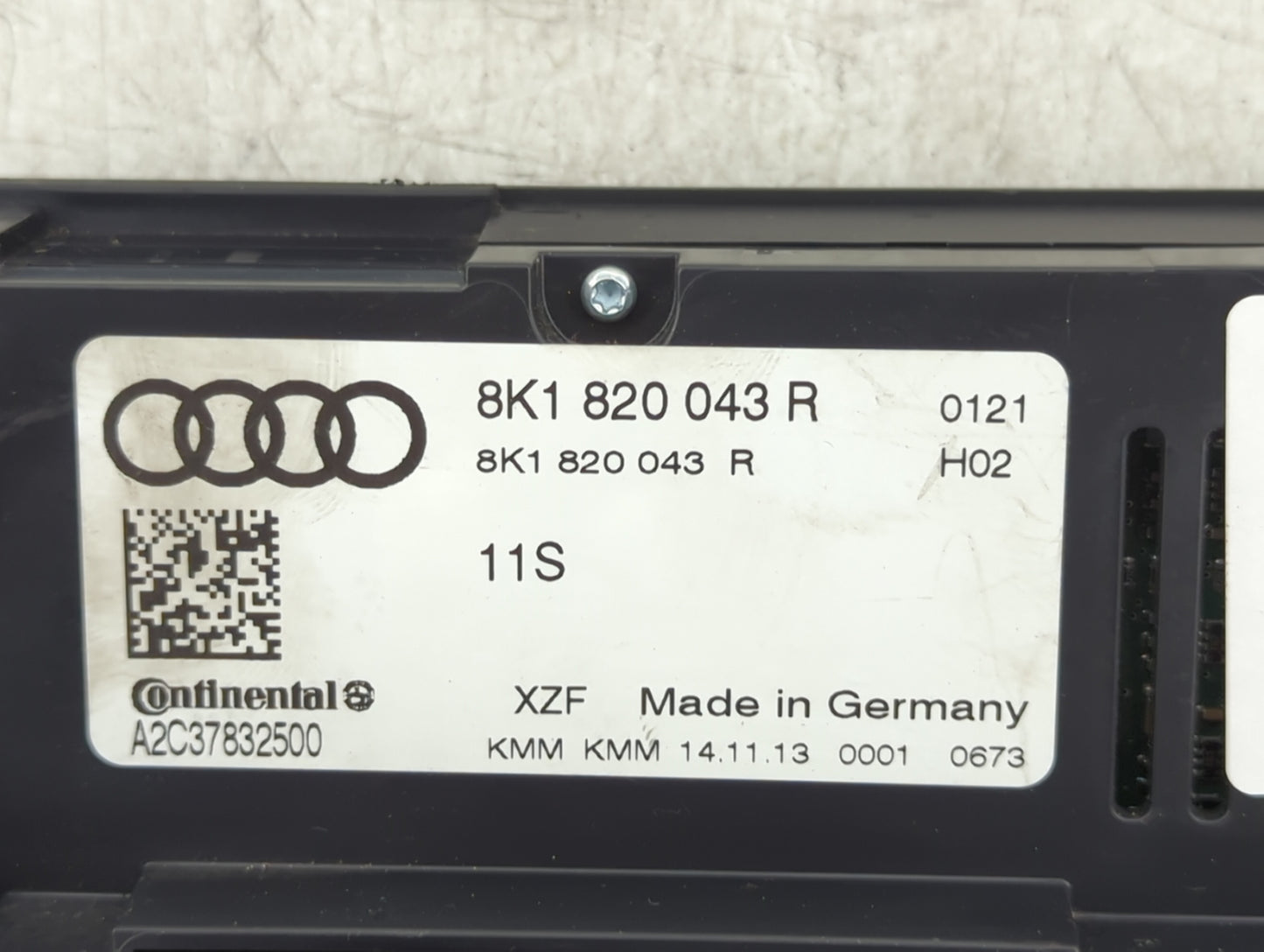 2013-2016 Audi A4 Climate Control Module Temperature AC/Heater Replacement P/N:8K1 820 043 R Fits Fits 2013 2014 2015 2016 2