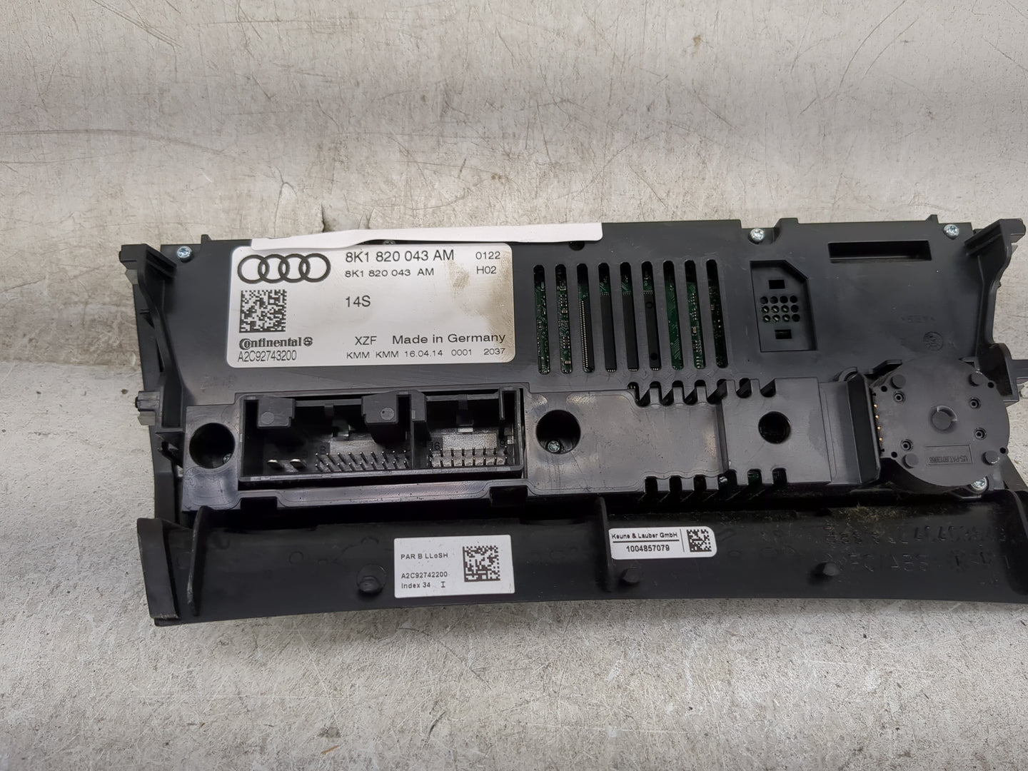 2013-2016 Audi A4 Climate Control Module Temperature AC/Heater Replacement P/N:8K1 820 043 AM Fits Fits 2013 2014 2015 2016 