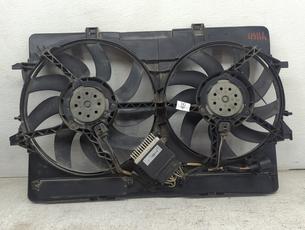 2009-2016 Audi A4 Electric Radiator Cooling Fan Motor Assembly P/N:8K0121003P 8K0959501G Fits OEM Used Auto Parts - Oemuseda