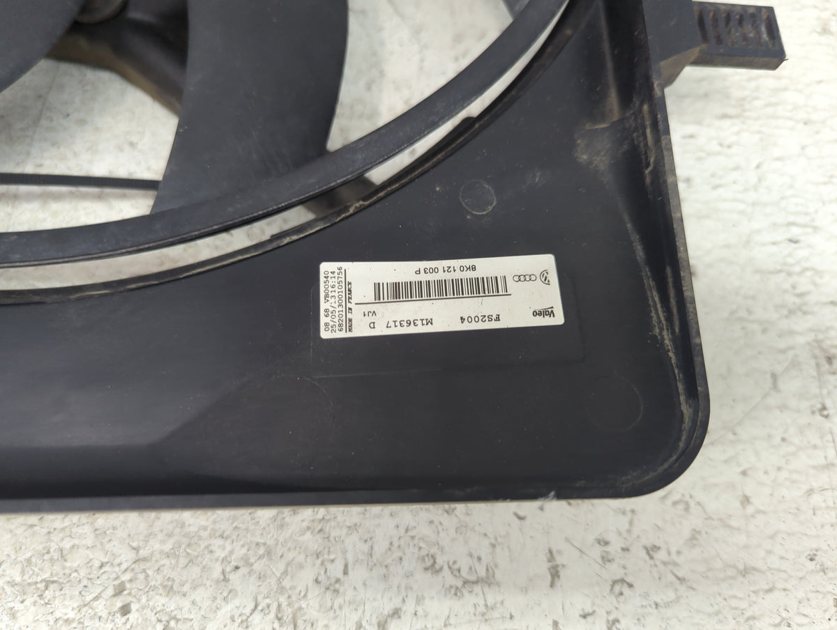 2009-2016 Audi A4 Electric Radiator Cooling Fan Motor Assembly P/N:8K0121003P 8K0959501G Fits OEM Used Auto Parts - Oemuseda