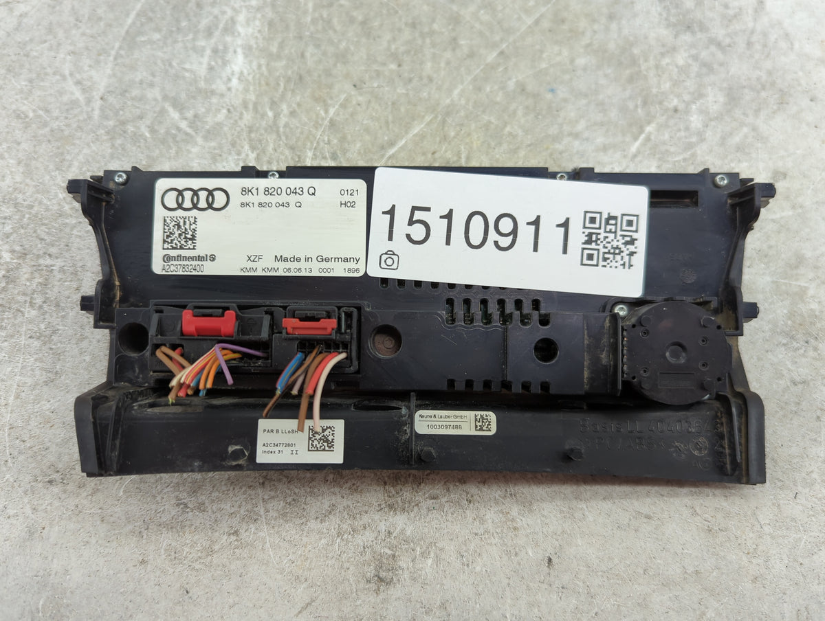 2013-2016 Audi A4 Climate Control Module Temperature AC/Heater Replacement P/N:8K1820043Q A2C37832400 Fits OEM Used Auto Par
