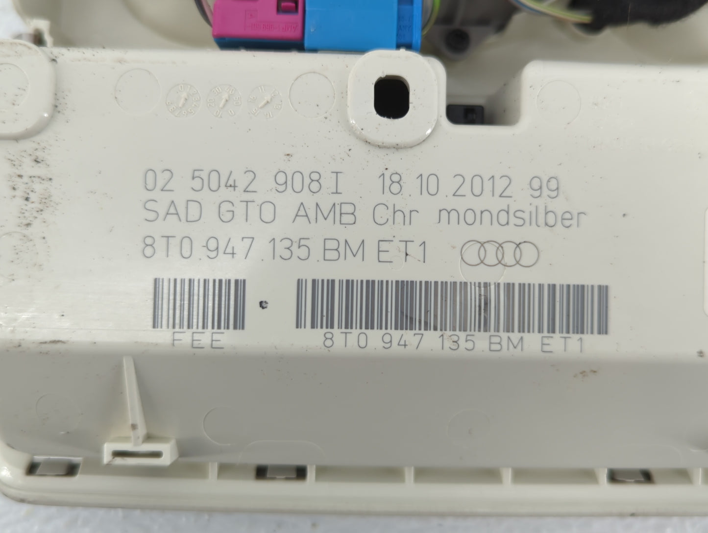 Audi A4 Overhead Console W/rear Climate Control Grey - Oemusedautoparts1.com