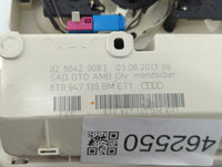 2013-2015 Audi A4 Overhead Roof Console Grey - Oemusedautoparts1.com