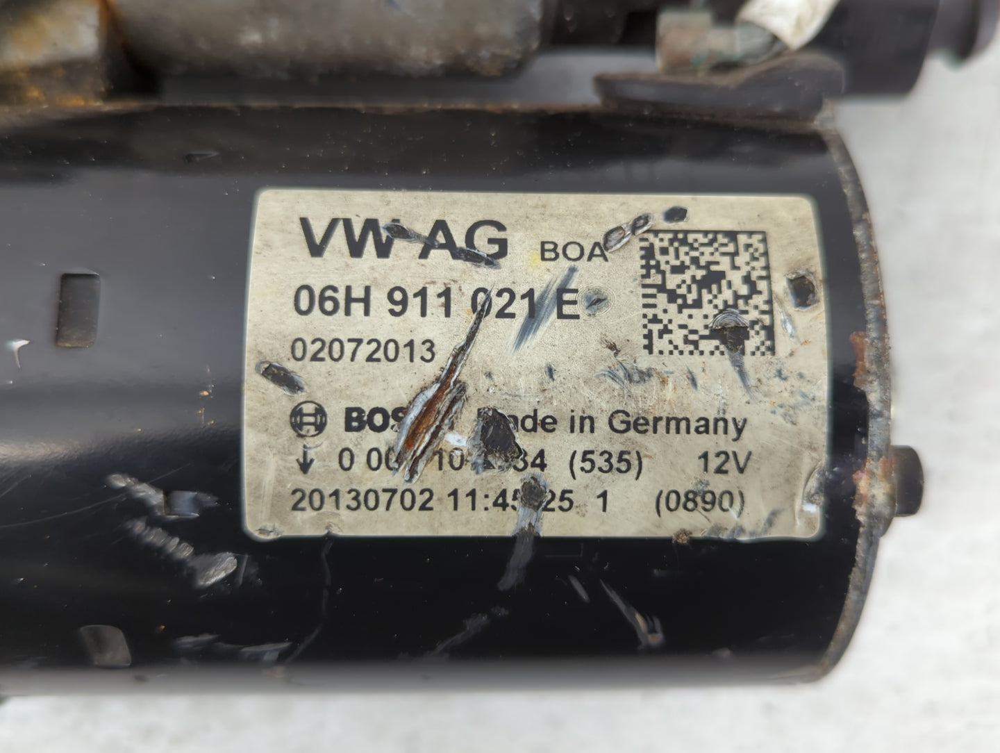 2014-2016 Audi A4 Car Starter Motor Solenoid OEM P/N:06H 911 021 E Fits Fits 2014 2015 2016 2017 OEM Used Auto Parts - Oemus