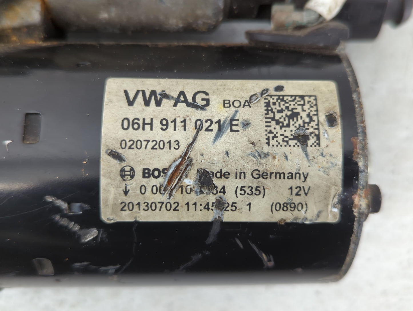 2014-2016 Audi A4 Car Starter Motor Solenoid OEM P/N:06H 911 021 E Fits Fits 2014 2015 2016 2017 OEM Used Auto Parts - Oemus
