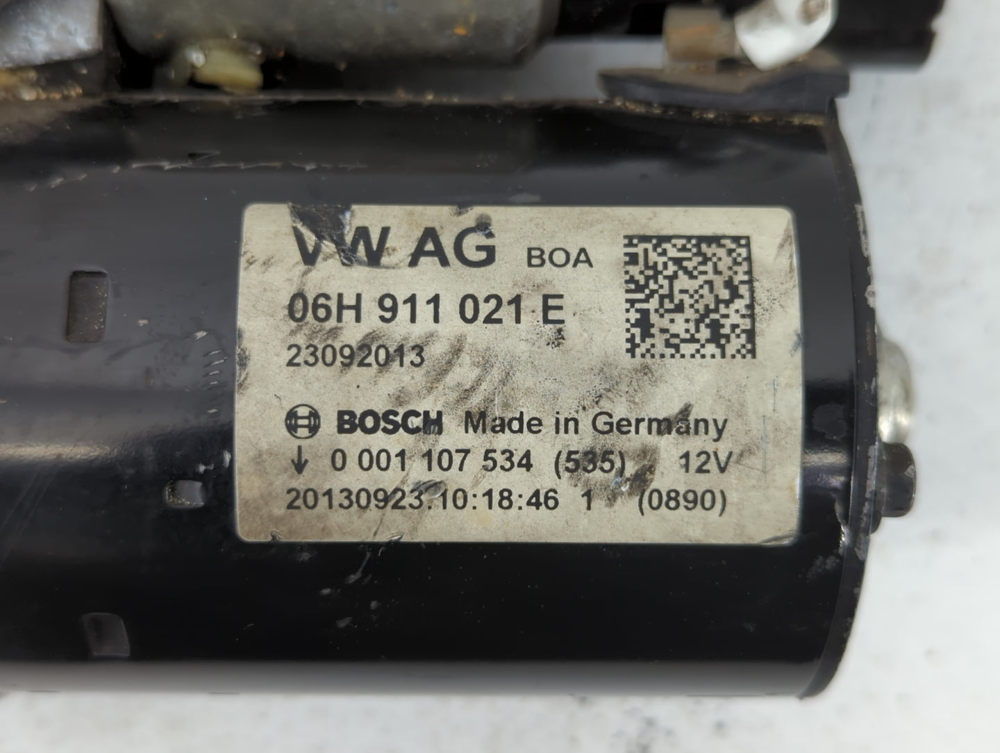 2014-2016 Audi A4 Car Starter Motor Solenoid OEM P/N:06H 911 021 E Fits Fits 2014 2015 2016 2017 OEM Used Auto Parts - Oemus
