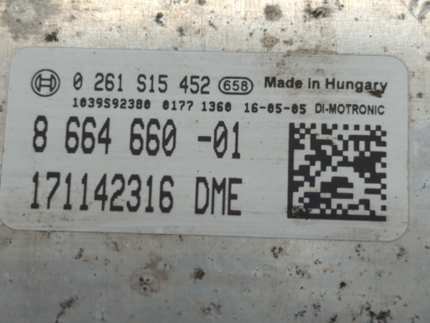 2014 Audi A4 PCM Engine Control Computer ECU ECM PCU OEM P/N:8 664 660 -01 Fits OEM Used Auto Parts - Oemusedautoparts1.com