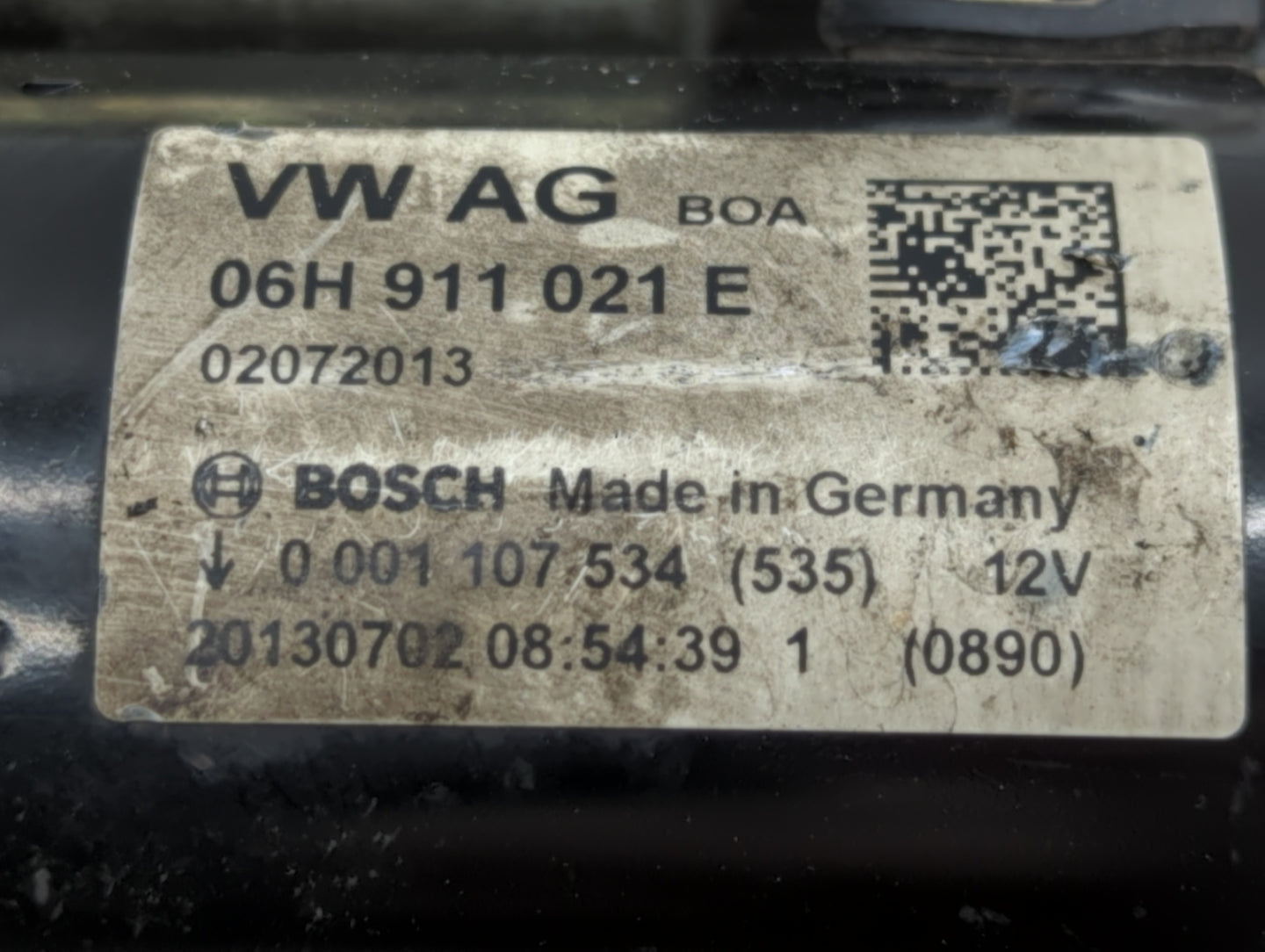 2014-2016 Audi A4 Car Starter Motor Solenoid OEM P/N:06H 911 021 E Fits Fits 2014 2015 2016 2017 OEM Used Auto Parts - Oemus