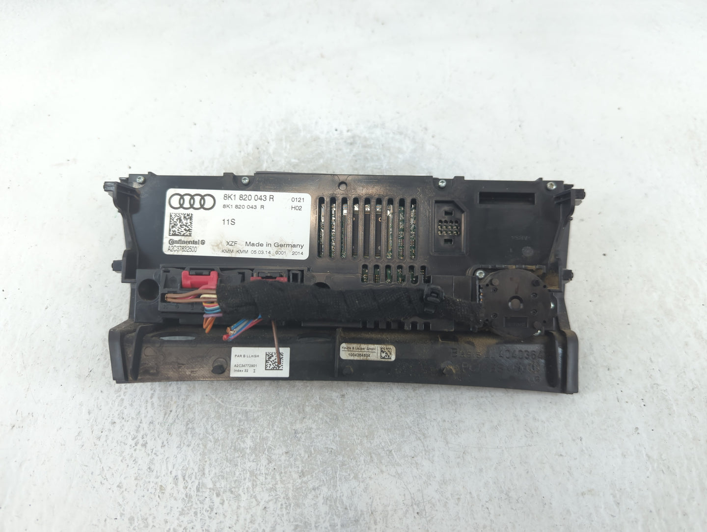 2013-2016 Audi A4 Climate Control Module Temperature AC/Heater Replacement P/N:8K1 820 043 R Fits Fits 2013 2014 2015 2016 2