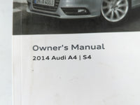 2014 Audi A4 Owners Manual Book Guide P/N:1415618K022 OEM Used Auto Parts - Oemusedautoparts1.com