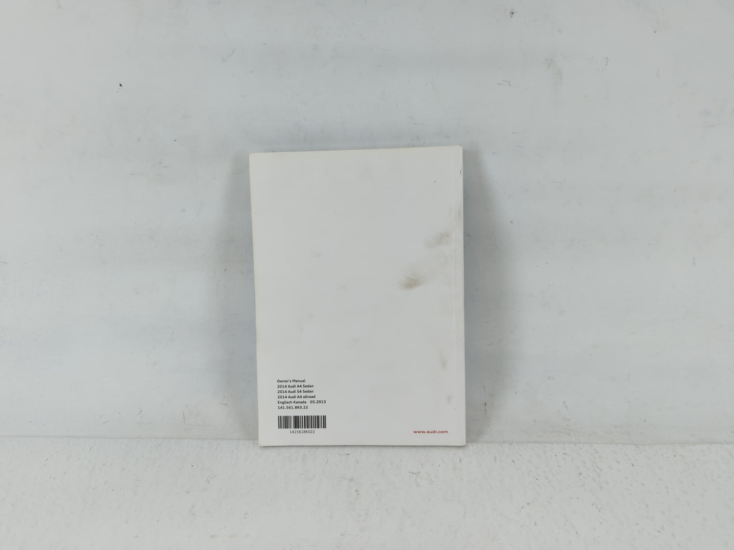 2014 Audi A4 Owners Manual Book Guide P/N:1415618K022 OEM Used Auto Parts - Oemusedautoparts1.com