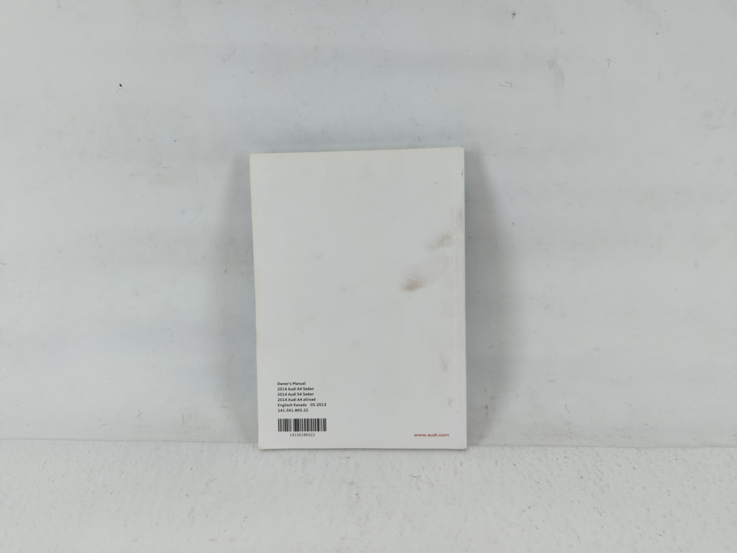 2014 Audi A4 Owners Manual Book Guide P/N:1415618K022 OEM Used Auto Parts - Oemusedautoparts1.com