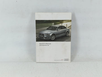 2014 Audi A4 Owners Manual Book Guide P/N:1415618K022 OEM Used Auto Parts - Oemusedautoparts1.com