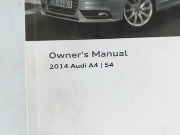 2014 Audi A4 Owners Manual Book Guide P/N:1415618K022 OEM Used Auto Parts