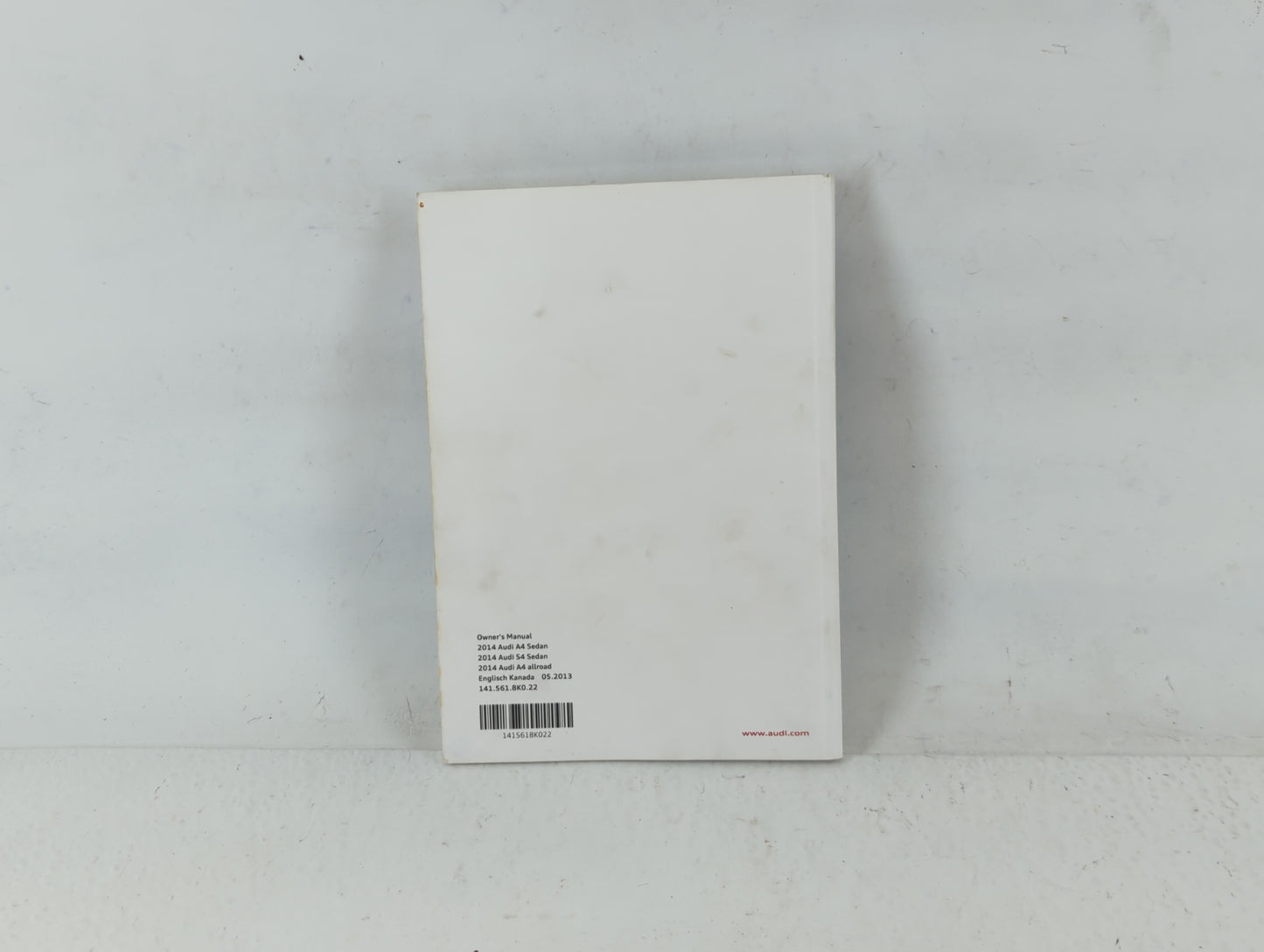 2014 Audi A4 Owners Manual Book Guide P/N:1415618K022 OEM Used Auto Parts - Oemusedautoparts1.com