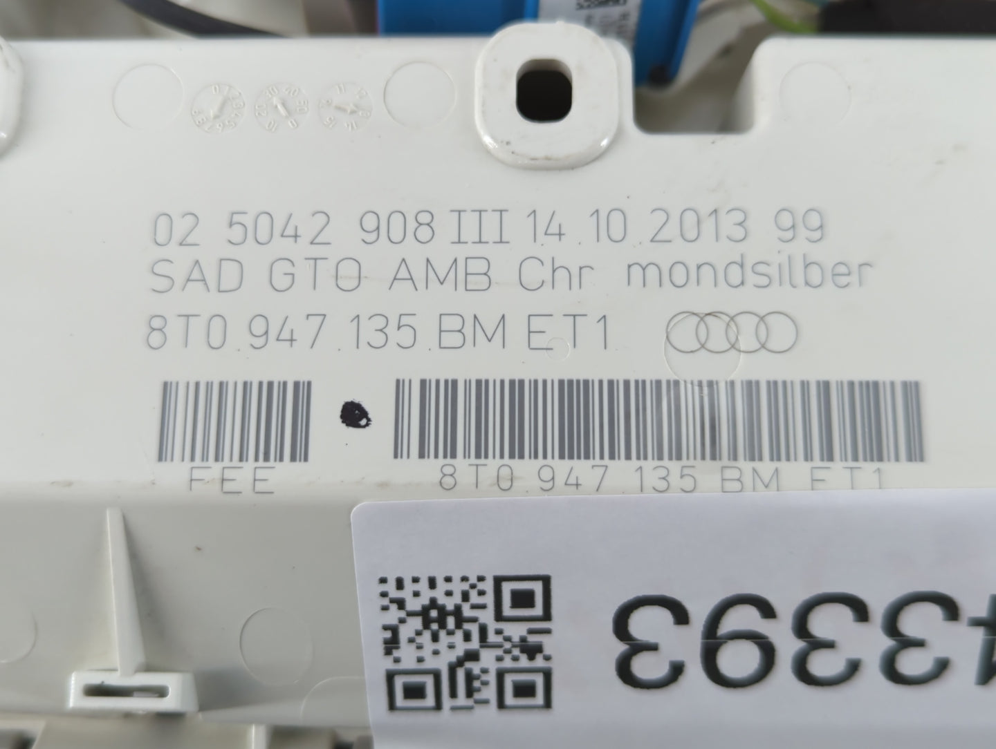 2013-2015 Audi A4 Overhead Roof Console 743393 - Oemusedautoparts1.com