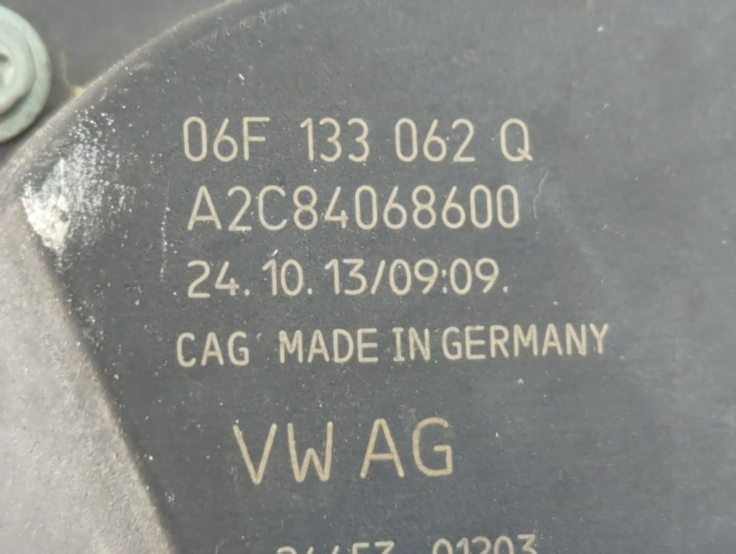 2005-2016 Audi A4 Throttle Body P/N:A2C84068600 06F 133 062 Q Fits OEM Used Auto Parts - Oemusedautoparts1.com