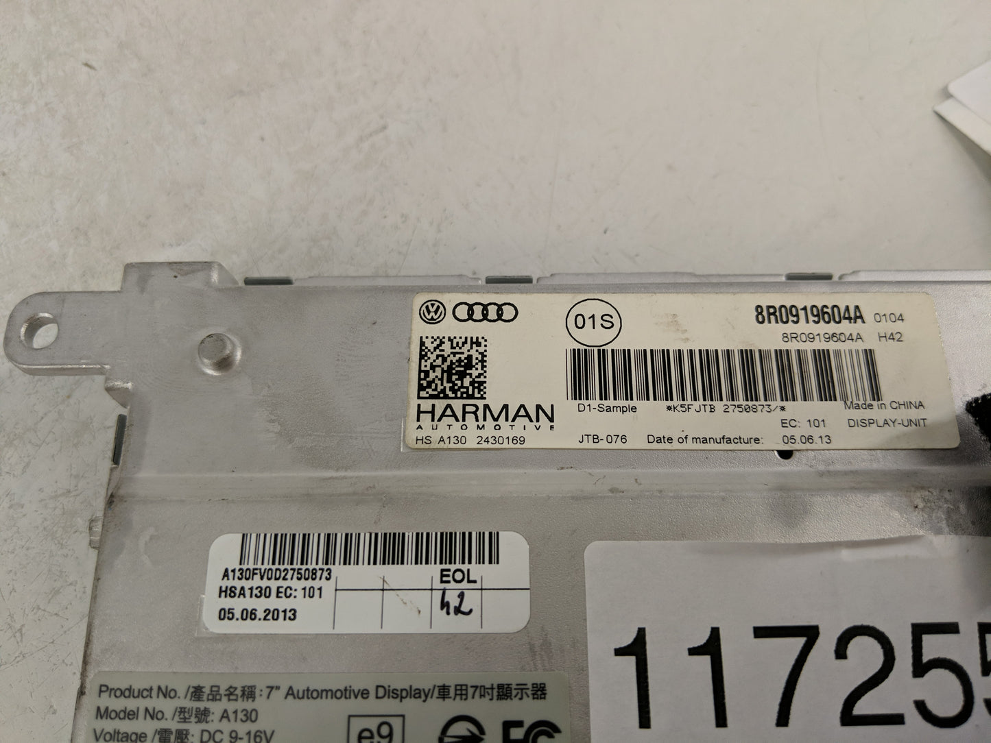 2014 Audi A5 Information Display Screen - Oemusedautoparts1.com