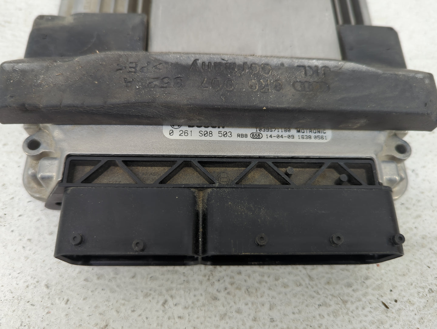 2014 Audi A5 PCM Engine Control Computer ECU ECM PCU OEM P/N:8K5907115J 0261S08503 Fits Fits 2013 OEM Used Auto Parts - Oemu