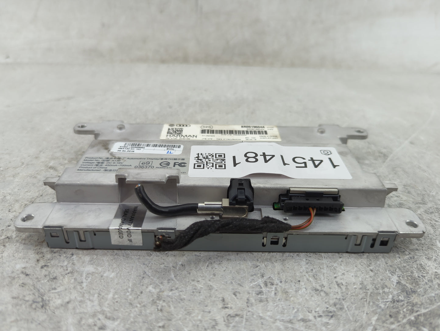 2014 Audi A5 Information Display Screen - Oemusedautoparts1.com