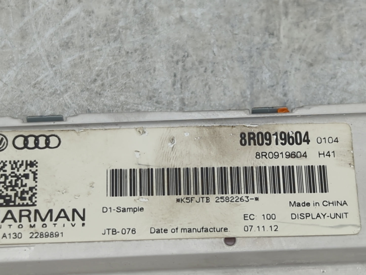 2014 Audi A5 Information Display Screen - Oemusedautoparts1.com