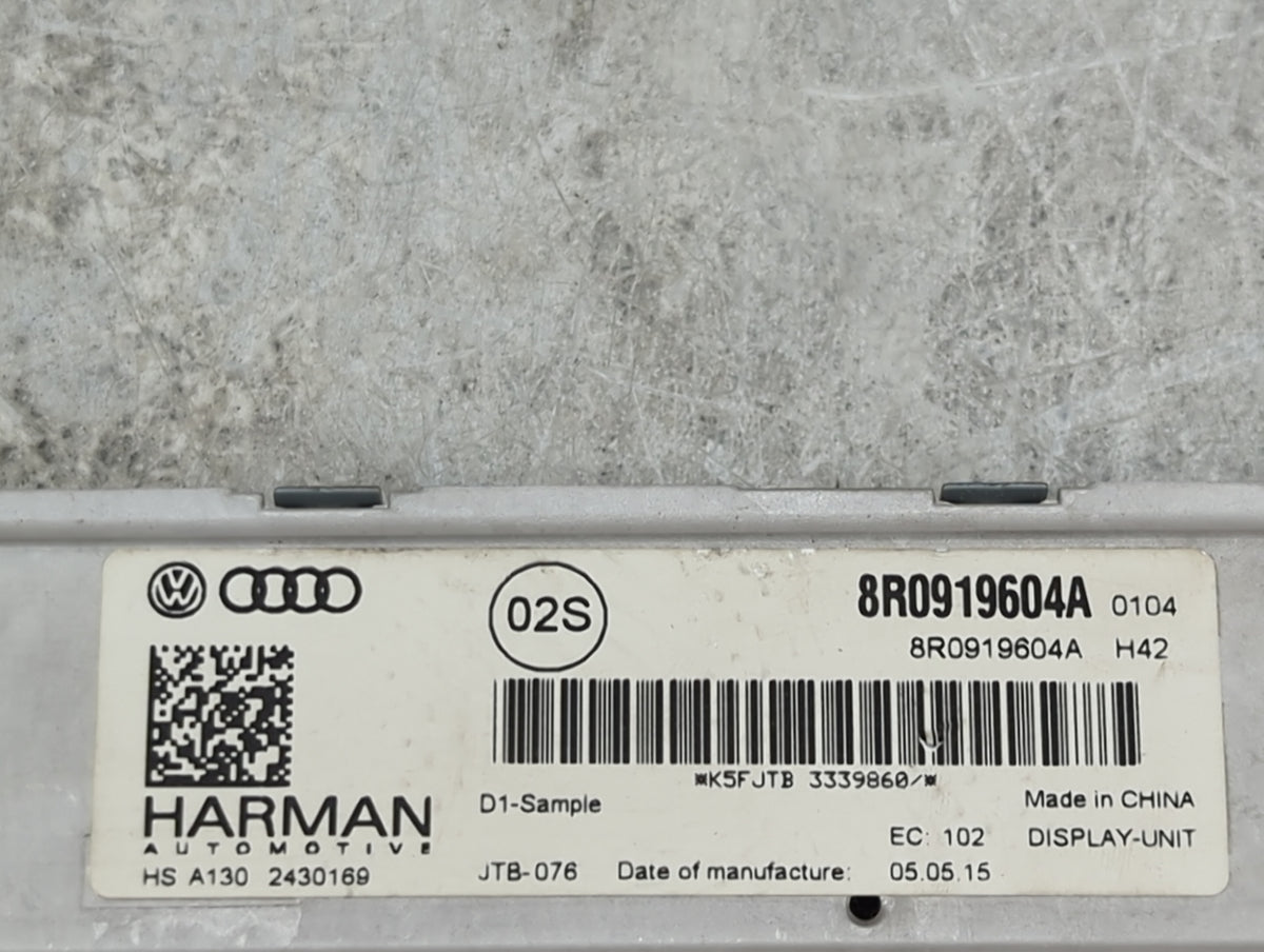 2014 Audi A5 Information Radio Display Screen 1451636 - Oemusedautoparts1.com