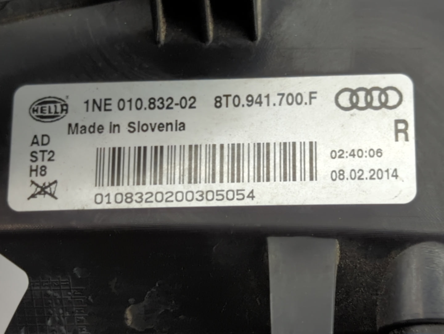 2013-2016 Audi A5 Passenger Right Oem Front Light Lamp Black 1454510 - Oemusedautoparts1.com