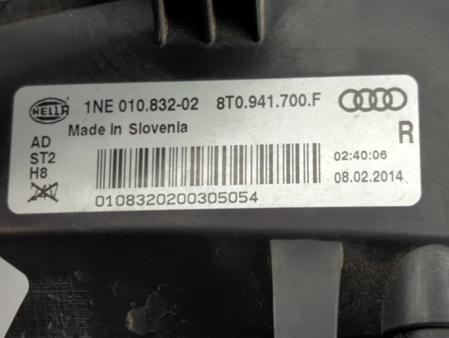 2013-2016 Audi A5 Passenger Right Oem Front Light Lamp Black 1454510 - Oemusedautoparts1.com