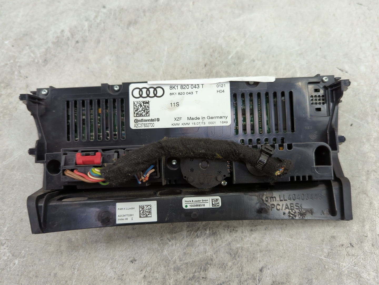2014-2017 Audi A5 Climate Control Module Temperature AC/Heater Replacement P/N:8K1 820 043 T Fits Fits 2013 2014 2015 2016 2