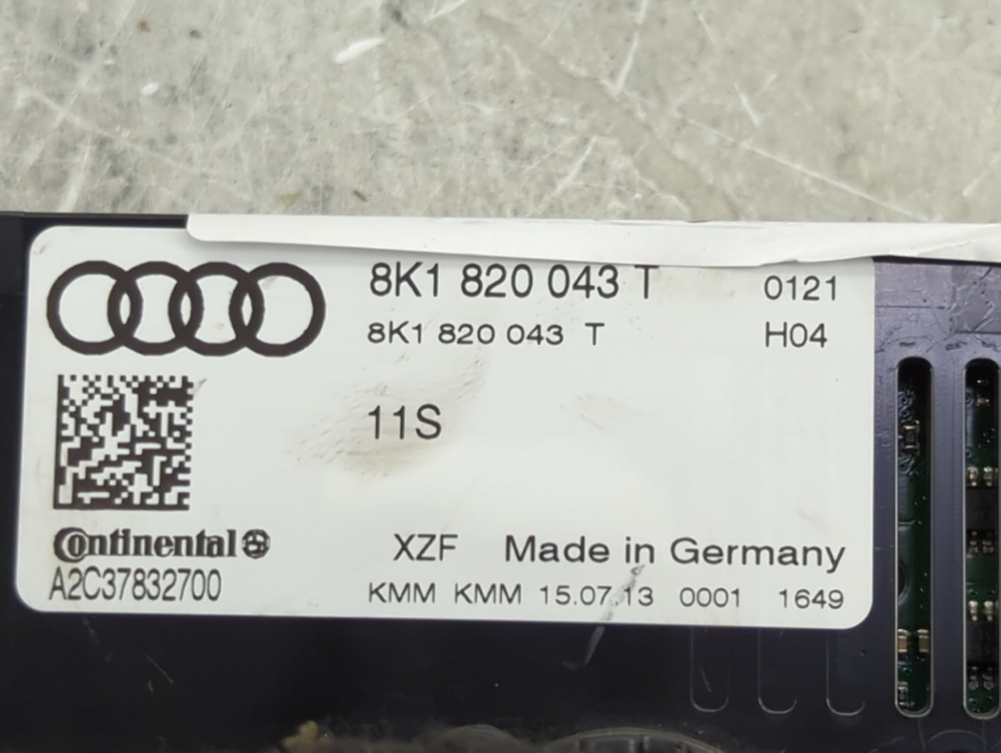 2014-2017 Audi A5 Climate Control Module Temperature AC/Heater Replacement P/N:8K1 820 043 T Fits Fits 2013 2014 2015 2016 2