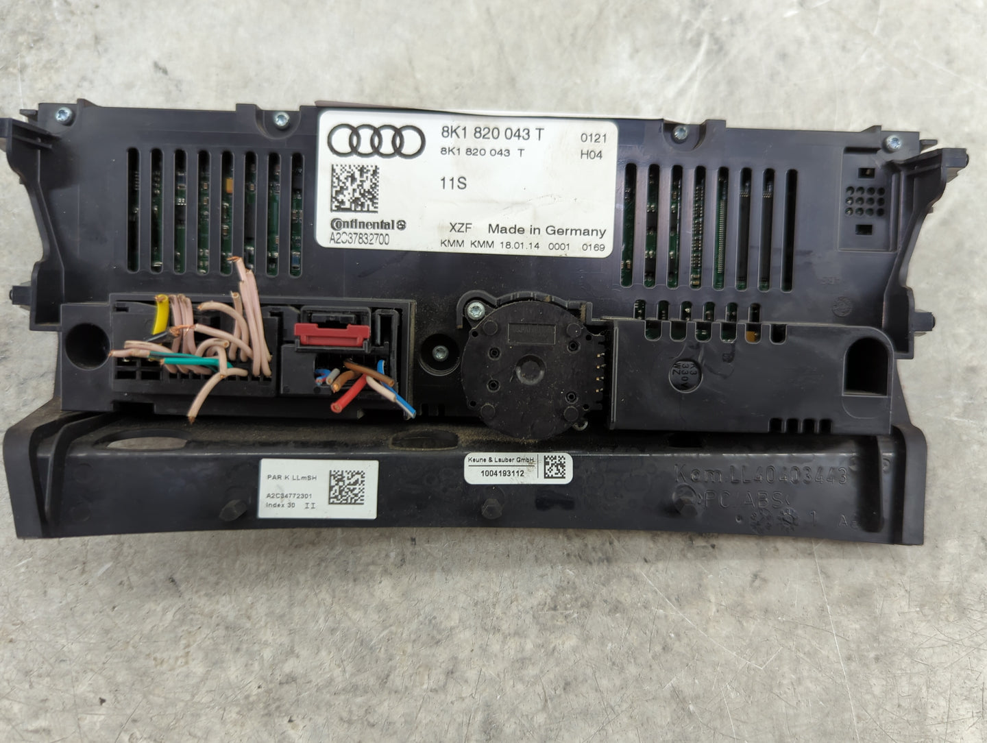 2014-2017 Audi A5 Climate Control Module Temperature AC/Heater Replacement P/N:8K1 820 043 T Fits Fits 2013 2014 2015 2016 2