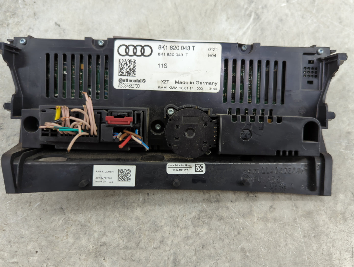 2014-2017 Audi A5 Climate Control Module Temperature AC/Heater Replacement P/N:8K1 820 043 T Fits Fits 2013 2014 2015 2016 2