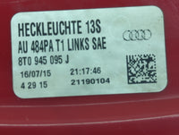 2013-2017 Audi A5 Tail Light Assembly Driver Left OEM P/N:8T0 945 095 J Fits Fits 2013 2014 2015 2016 2017 OEM Used Auto Par