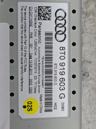 compare product 2008-2012 Audi A5 Information Display Screen 1483457