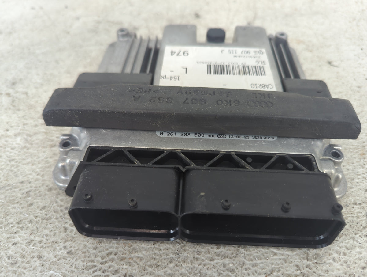 2014 Audi A5 PCM Engine Control Computer ECU ECM PCU OEM P/N:8K5 907 115 J 8K0 907 352 A, 0 261 S08 503 Fits Fits 2013 OEM U