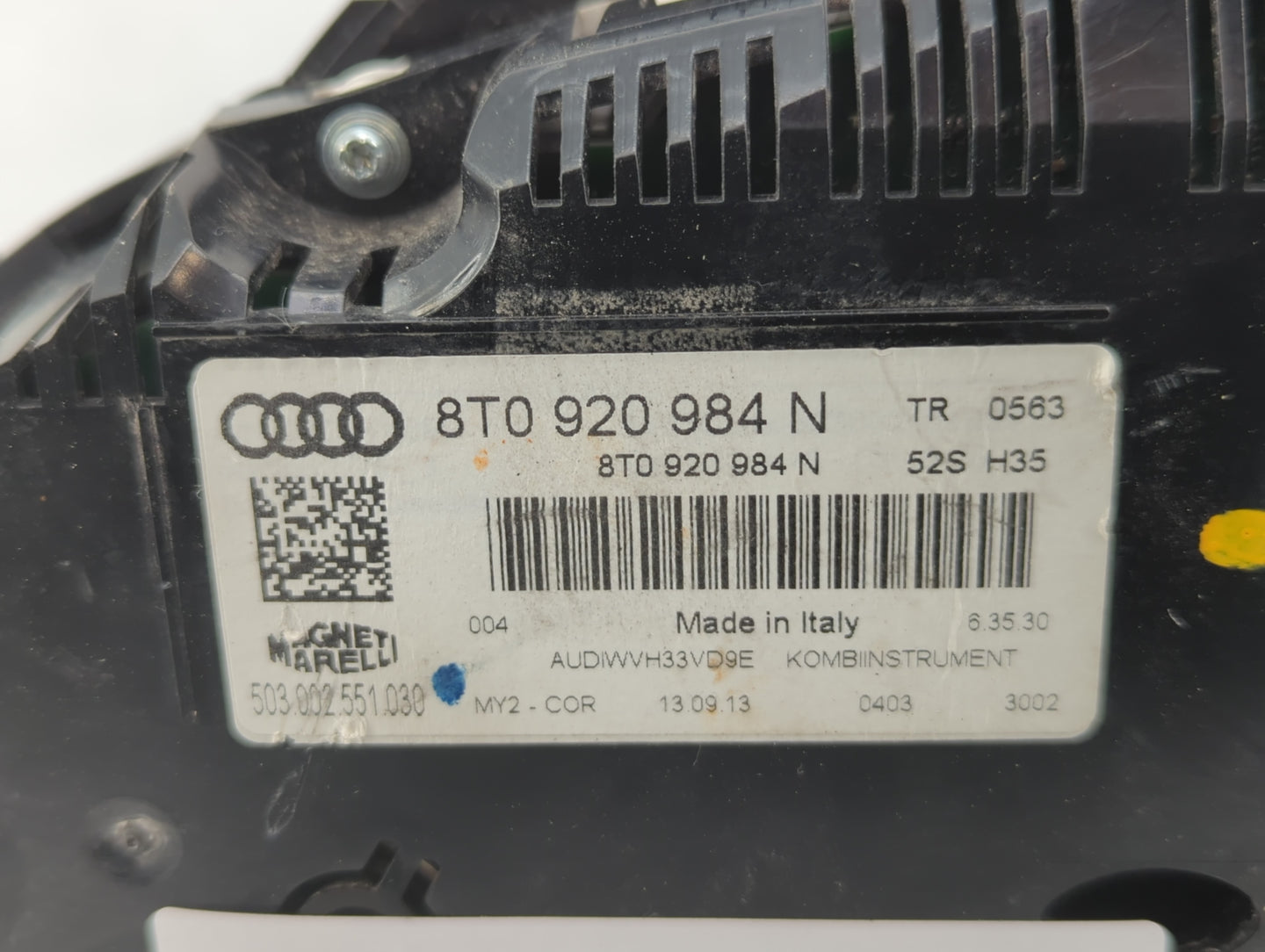 2014-2017 Audi A5 Instrument Cluster Speedometer Gauges P/N:8T0 920 984 N Fits Fits 2014 2015 2016 2017 OEM Used Auto Parts 
