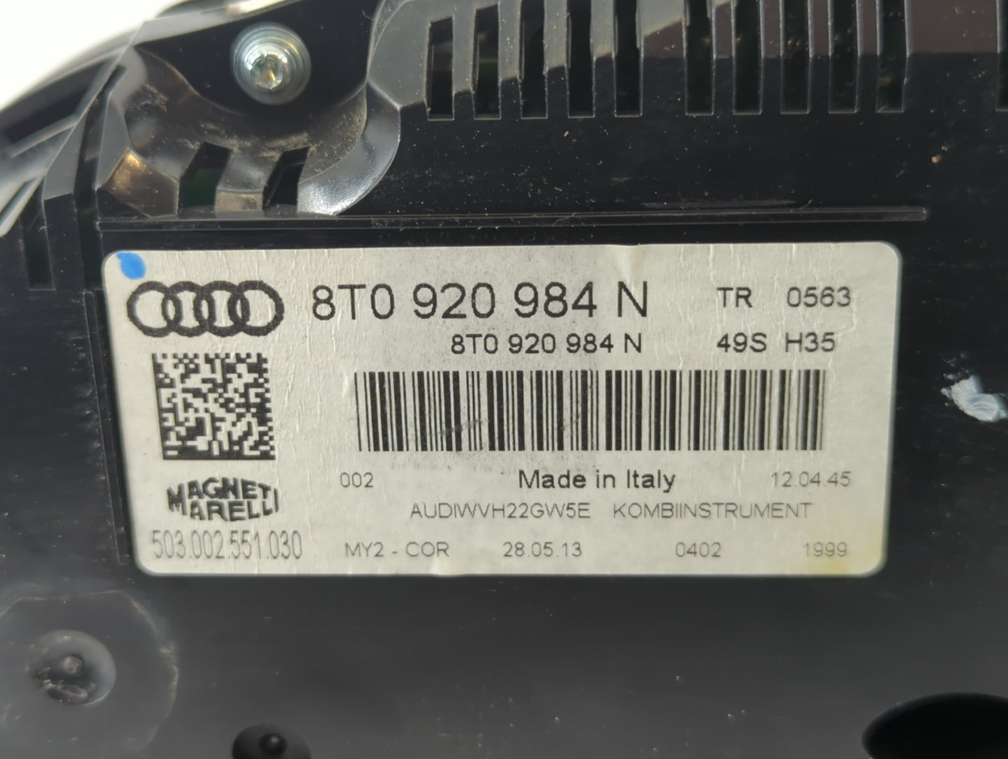 2014-2017 Audi A5 Instrument Cluster Speedometer Gauges P/N:8T0 920 984 N Fits Fits 2014 2015 2016 2017 OEM Used Auto Parts 