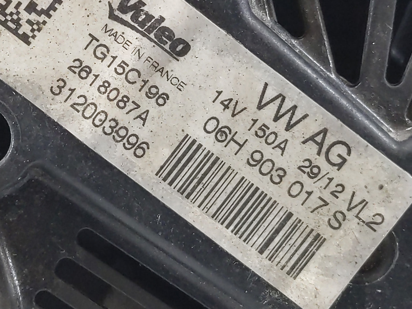 2012-2015 Audi A6 Alternator Replacement Generator Charging Assembly Engine OEM P/N:06H 903 017 S Fits Fits 2012 2013 2014 2