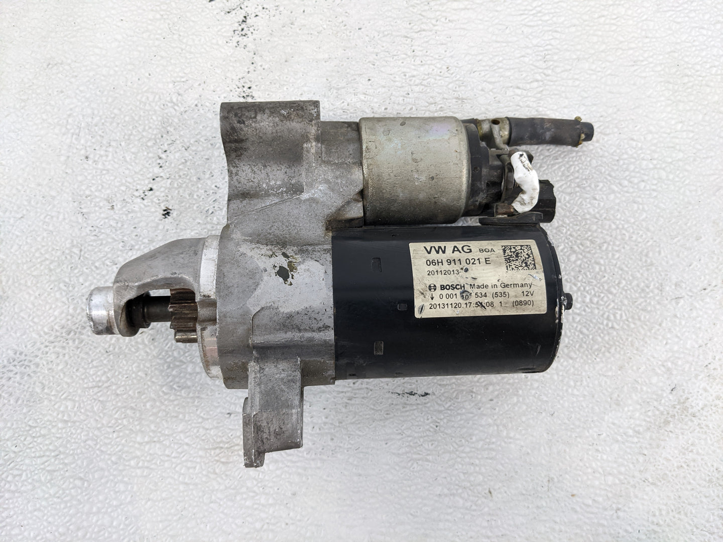 2014-2016 Audi A6 Car Starter Motor Solenoid OEM P/N:06H 911 021 E Fits Fits 2014 2015 2016 2017 OEM Used Auto Parts - Oemus