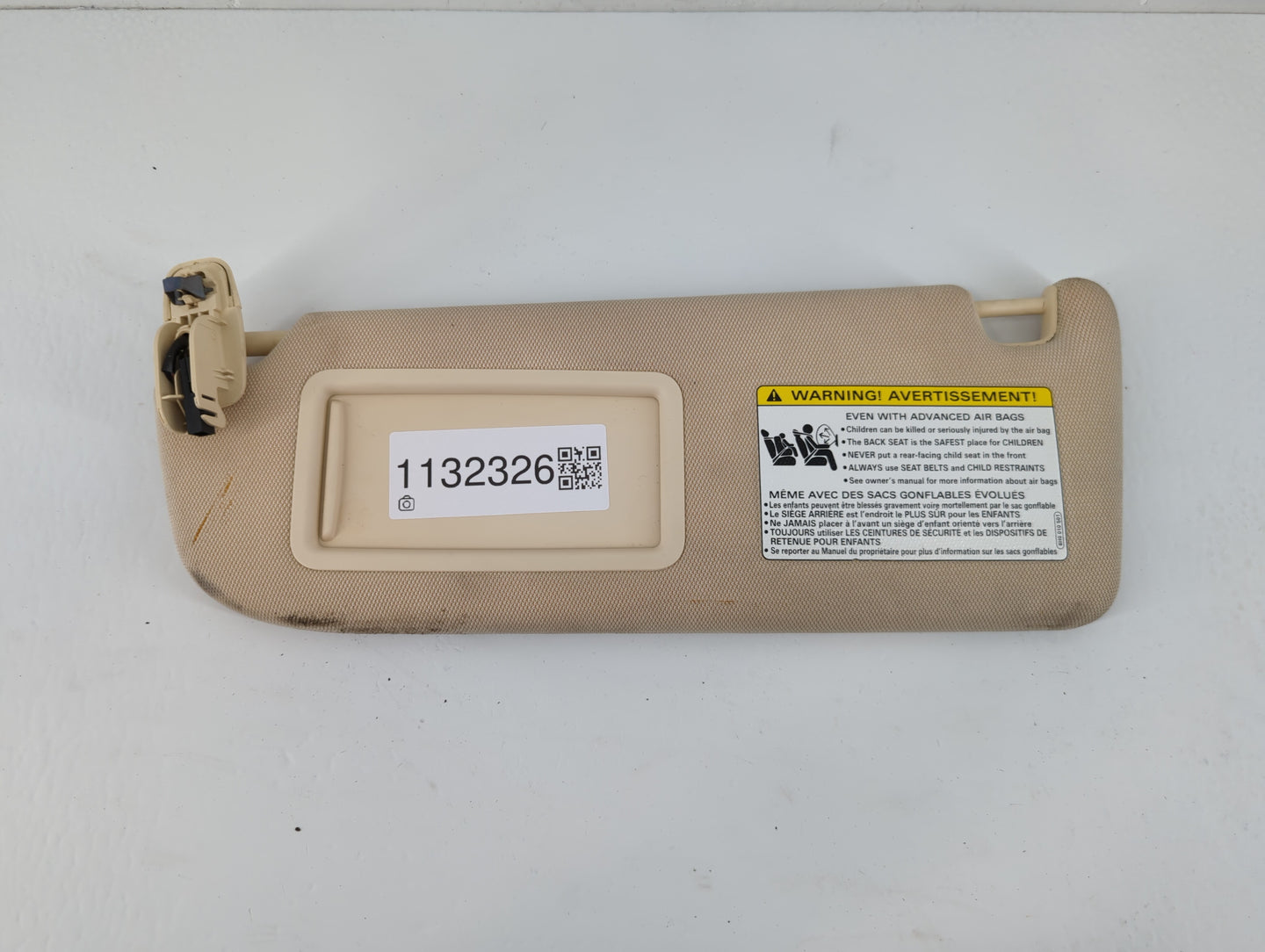 2012-2015 Audi A6 Sun Visor Shade Replacement Passenger Right Mirror Fits Fits 2012 2013 2014 2015 2016 2017 OEM Used Auto P