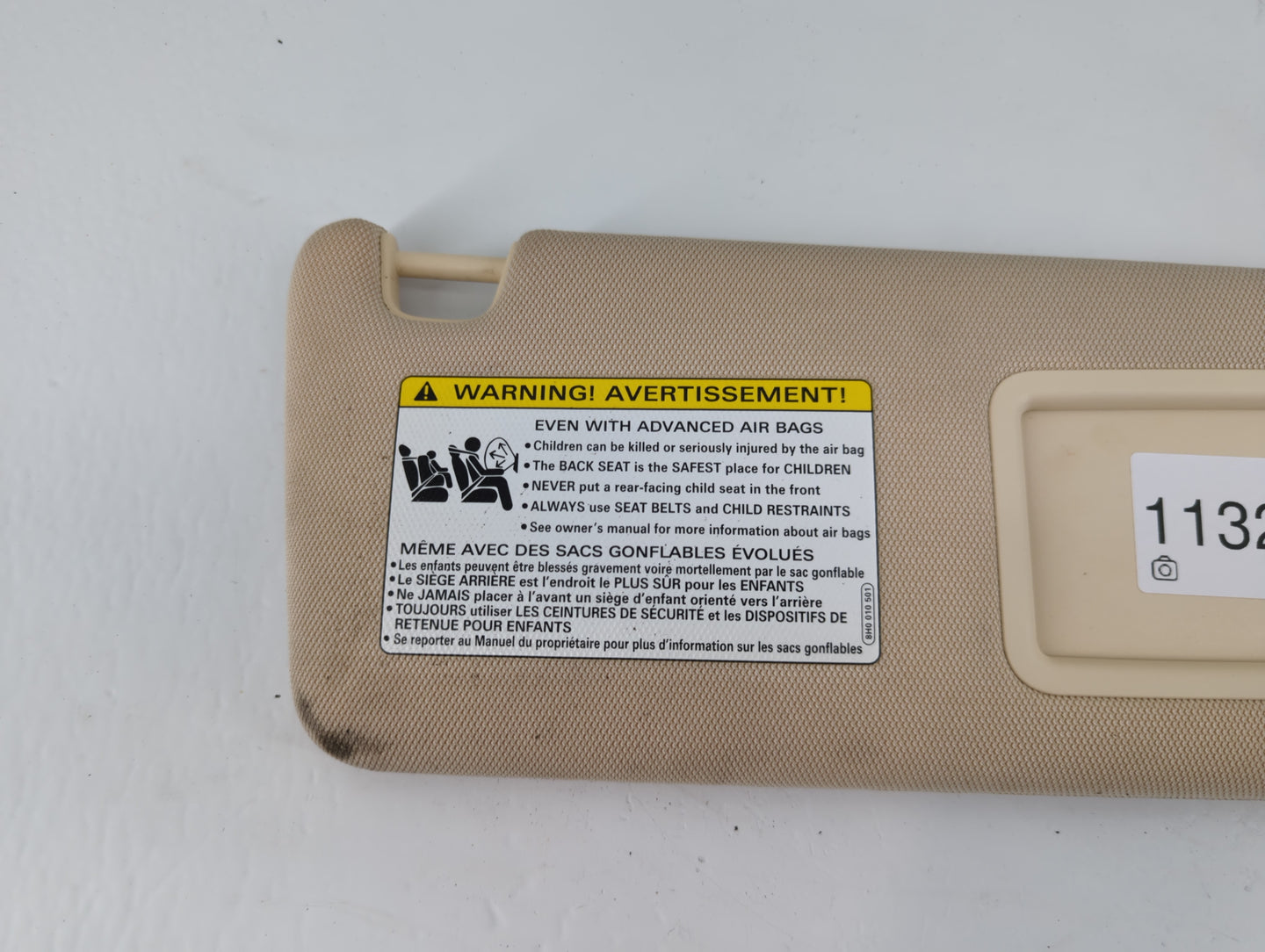 2012-2015 Audi A6 Sun Visor Shade Replacement Driver Left Mirror Fits Fits 2012 2013 2014 2015 2016 2017 OEM Used Auto Parts