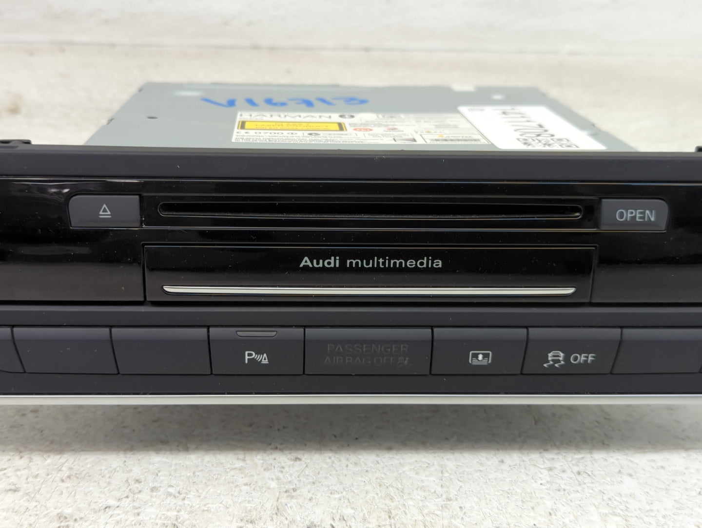 2012-2015 Audi A6 Radio AM FM Cd Player Receiver Replacement P/N:4G0 035 746 E Fits Fits 2012 2013 2014 2015 OEM Used Auto P