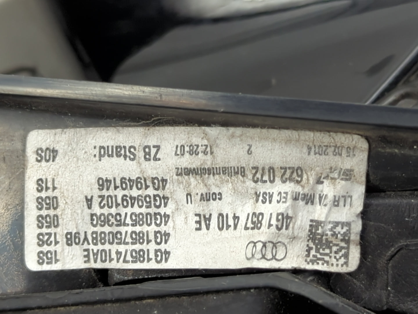 2014-2018 Audi A6 Passenger Side View Mirror - Right Door Mirror OEM Used - Oemusedautoparts1.com