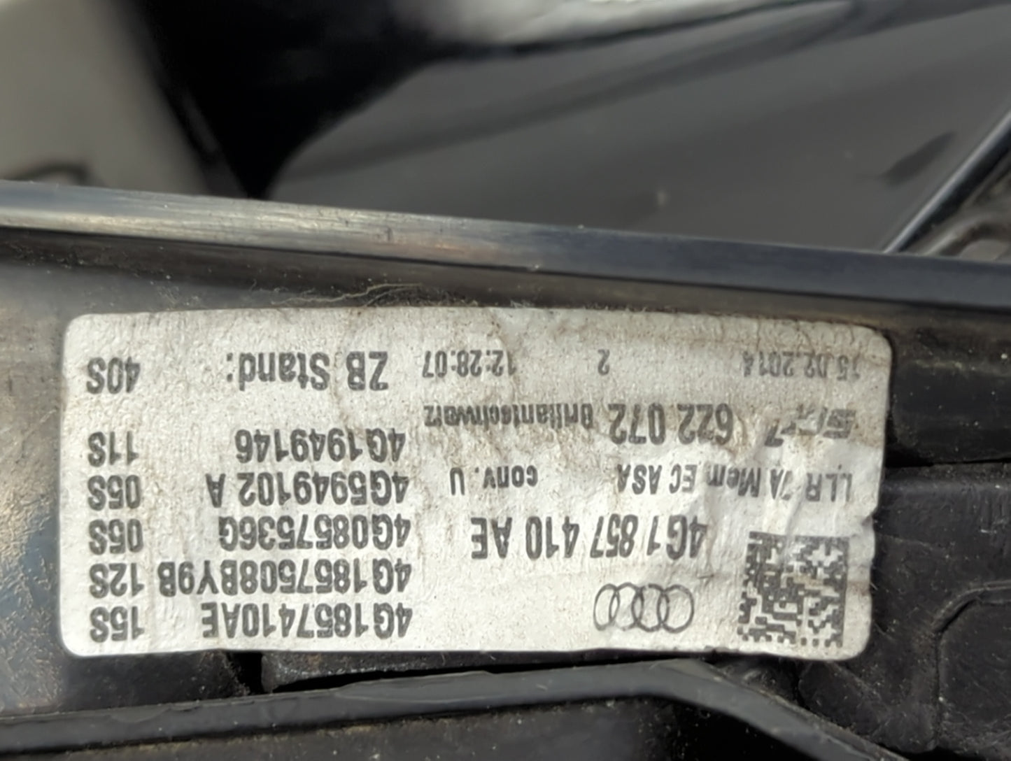 2014-2018 Audi A6 Passenger Side View Mirror - Right Door Mirror OEM Used - Oemusedautoparts1.com