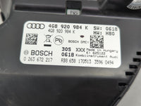 2014-2015 Audi A6 Instrument Cluster Speedometer Gauges P/N:4G8920984K 0263672217 Miles:99K Fits Fits 2014 2015 OEM Used Aut
