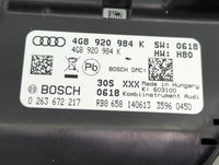 2014-2015 Audi A6 Instrument Cluster Speedometer Gauges P/N:4G8920984K 0263672217 Miles:44K Fits Fits 2014 2015 OEM Used Aut