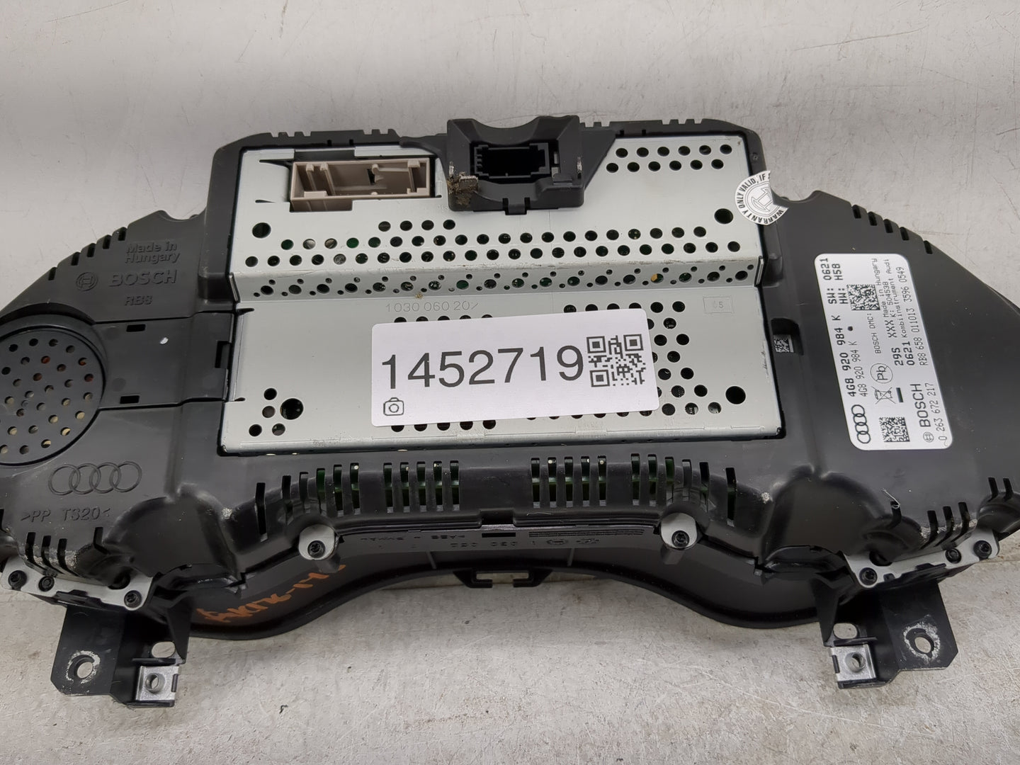 2014-2015 Audi A6 Instrument Cluster Speedometer Gauges P/N:4G8920984K 0263672217 Miles:74K Fits Fits 2014 2015 OEM Used Aut